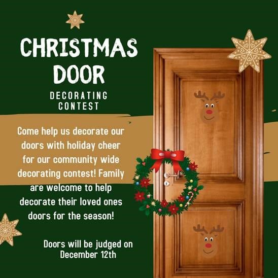 Christmas door Contest Announcement