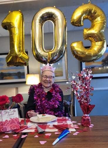 Betty is 103 today