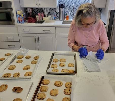 Baking Cookies for Law Enforcement Appreciation Day