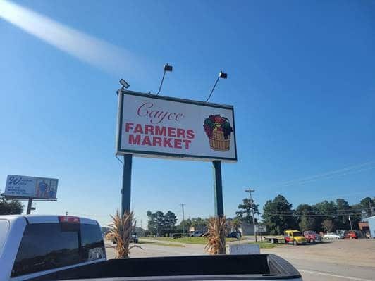 Cayce Farmers Market Sign